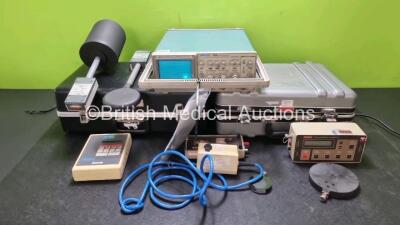 Mixed Lot Including 1 x Tektronix 2225 Oscilloscope Unit (Powers Up) 2 x Radcal Electrometers, 1 Keithley M505A Kvp Divider AND 1 x PMA-1 External Pacemaker Analyzer