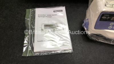 3 x Smiths Medical Graseby 2100 Syringe Pumps *Mfd - 2020* (Like New - In Boxes) *Stock Photo* - 3
