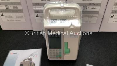 4 x Sino Medical SN-1800V Infusion Pumps with User Manuals in Boxes *Mfd - 2020* (Like New - In Boxes) - 2