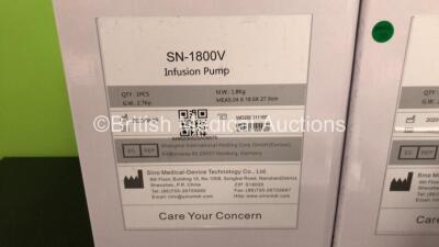 4 x Sino Medical SN-1800V Infusion Pumps with User Manuals in Boxes *Mfd - 2020* (Like New - In Boxes) - 5