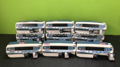 Job Lot Including 8 x CareFusion Alaris Syringe Pumps and 1 x Cardinal Health Syringe Pump (1 x Alaris Plus CC - 8 x Alaris Plus GH)