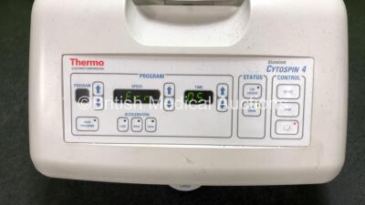 Thermo Shandon Cytospin 4 Centrifuge (Powers Up with Error and Damage to Lid Hinge - See Photos) - 2