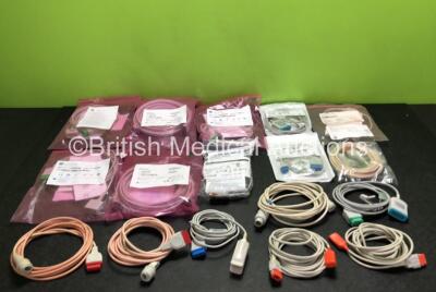 Job Lot of Various Patient Monitoring Cables (Mostly for GE Monitors)