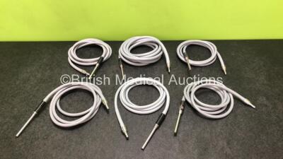 6 x Fibre Optic Light Source Cables