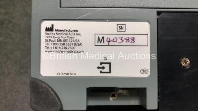 Smiths Medical Medfusion 3500 Syringe Pump Version 3.0.6 (Powers Up, Damage to Casing - See Photos) *SN M40388* - 7