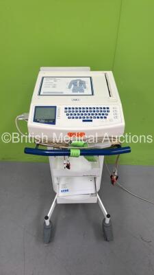 Mortara ELI 250 ECG Machine with 10 Lead ECG Leads (Powers Up)