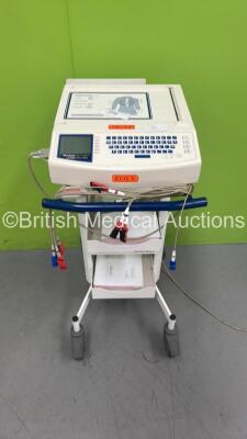 Mortara ELI 250 ECG Machine with 10 Lead ECG Leads (Powers Up)