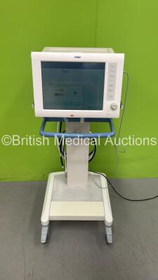 Drager Evita XL Ventilator on Stand Software Version 07.04 - Running Hours 102468 with CO2 Sensor and Hoses (Powers Up) *S/N ARXJ-0188* **Mfd 2006**