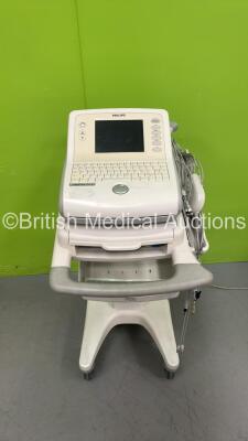 Philips PageWriter Trim II ECG Machine on Stand with 10 Lead ECG Leads (Powers Up) *S/N US80820515*