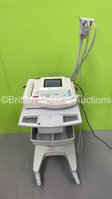 GE MAC 1200ST ECG Machine on Stand with 10 Lead ECG Leads (Powers Up) *550061316*