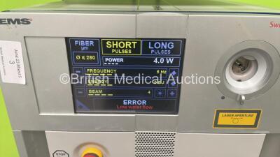 EMS Swiss LaserClast Laser System Ref FT-211 with Footswitch (Powers Up with Key - Key Included) *S/N HY00049* **Mfd 02/2014 - 2