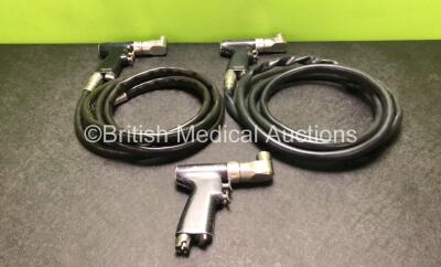 3 x deSoutter MPX-500 Handpieces and 2 x Hoses