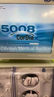 2 x Fresenius Medical Care 5008 Dialysis Machines Software Version 4.50 - Running Hours 19610 / 20482 with Hoses (Both Power Up - Damage to Units) *S/N 1VEAP920 / 1VEAP923* - 5