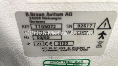 2 x B-Braun Dialog+ Dialysis Machines Software Version 8.2A / - 8.2A Running Hours 22430 / 1618 (Both Power Up, 1 x Error) - 6