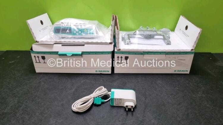 B.Braun Infusomat Space Infusion Pump with 1 x Pole Clamp and 1 x Power Supply * Complete Set * * Mfd 2019 * (Brand New In Box) *Stock Photo*