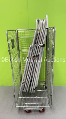 8 x Aluminium Scoop Stretchers (Cage Not Included)