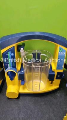 4 x Laerdal LSU Suction Units with 2 x Cups *Both with Missing Lids and 4 x Batteries (All Power Up) *SN 78112081595 / 78501758170 / 78271469662 / 78061577956* - 3