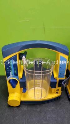 4 x Laerdal LSU Suction Units with 2 x Cups *Both with Missing Lids and 4 x Batteries (All Power Up) *SN 78112081595 / 78501758170 / 78271469662 / 78061577956* - 4