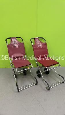 2 x Ferno Compact Evacuation Chairs