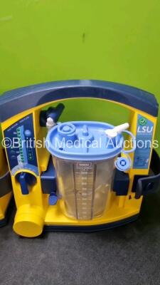 3 x Laerdal LSU Suction Units with 3 x Cups , 3 x Batteries and Hoses (All Power Up) *SN 78271469712 / 7810135912 / 78501361981* - 2