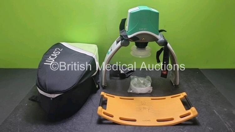 Lucas 2 Vascular Compression Pump *Mfd 2014* with 1 x Battery and 1 x Lucas 2 Back Plate in Carry Bag (Powers Up) *SN 3014A329*