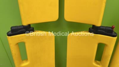 1 x Ferno EXL Scoop Stretcher (1 x Locking Catch) and 1 x Scoop Stretcher (Unknown Manufacturer - Some Damage - See Photo) - 2