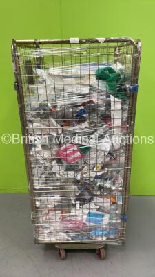 Cage of Mixed Consumables Including Cirrus 2 Nebulizer Mask, Pennine Link Yankauer and 365 Standard Protection Surgical Gown (Cage Not Included - Out of Date)