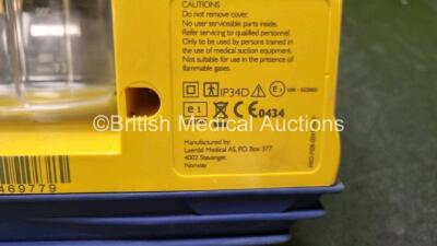 4 x Laerdal LSU Suction Units with 4 x Cups *All with Missing Lids and 4 x Batteries (All Power Up) *SN 78102150097 / 78101354919 / 78271469705 / 78271469779* - 6