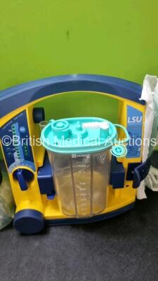 3 x Laerdal LSU Suction Units with 3 x Cups , 3 x Batteries and Hoses (All Power Up) *SN 78232086540 / 78271469736 / 78122081629* - 2