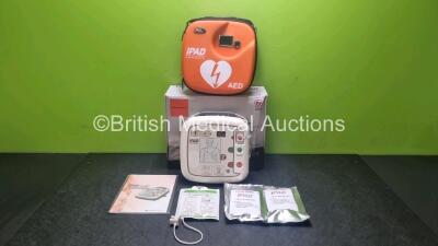 CU Medical Systems CU-SP1 Defibrillator with 2 x Electrode Packs *Mfd 2015* (Powers Up) and 2 x AED Starter Kits *SN G1N30Q0203*