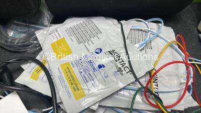 Job Lot of Defibrillator Accessories Including 1 x Physio Control Lifepak 15 Monitor / Defibrillator Operation Manual, Skintact Electrodes (All Out of Date) Printer Papers and ECG Leads - 5