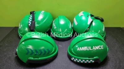 7 x Ambulance / Paramedic Safety Helmets