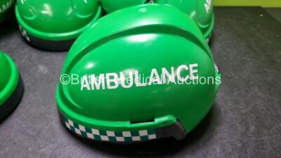 7 x Ambulance / Paramedic Safety Helmets - 4