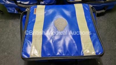 5 x Blue Ambulance Bags with Patient Monitoring Cables *Stock Photo* - 3