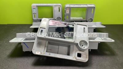 7 x Physio Control Lifepak 15 Defibrillator Front Cases *All Damaged with Missing Buttons-See Photos*