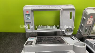 7 x Physio Control Lifepak 15 Defibrillator Front Cases *All Damaged with Missing Buttons-See Photos* - 2