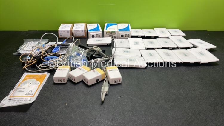 Mixed Lot Including Masimo ISA CO2 Modules, SpO2 Leads and Ortivus Battery Chargers with Batteries