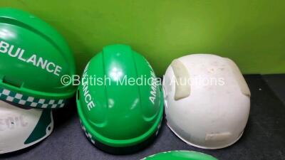 7 x Ambulance / Paramedic Safety Helmets - 2