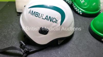 7 x Ambulance / Paramedic Safety Helmets - 4