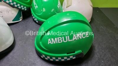 7 x Ambulance / Paramedic Safety Helmets - 5