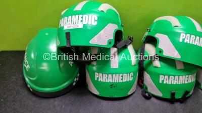 6 x Ambulance / Paramedic Safety Helmets - 3