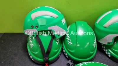 6 x Ambulance / Paramedic Safety Helmets - 3