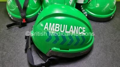 6 x Ambulance / Paramedic Safety Helmets - 4