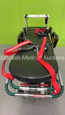 Ferno CCT SIX-P Stretcher with Mattress, Ferno Pac Rac and Straps - 2