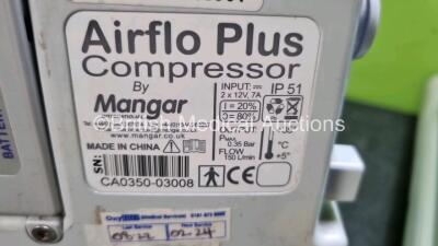 2 x Mangar Airflo Plus Compressors with 2 x Mangar ELK Emergency Lifting Cushions, 2 x Controllers and 2 x Batteries *SN CAO35003008 / CA035007791* - 5