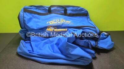 Job Lot Including 1 x Hartwell Medical Adult Mattress with 2 x Hartwell Medical Pump / Valves, 2 x Hartwell Medical Evac-U-Splints, 1 x Pax Mattress and 15 x Evac-U-Splint Carry Bags *cage* - 6