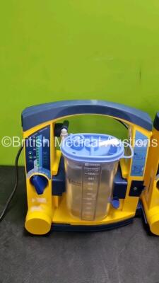 3 x LSU Laerdal Suction Units with 3 x Cups (All Power Up 1 x with Damage to Casing - See Photo) *SN 7811186753 / 78281581233 / 78342091921* - 4