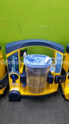 3 x LSU Laerdal Suction Units with 3 x Cups with 3 x Batteries (All Power Up) *SN 78300787113 / 78202084996 / 78501361968* - 3