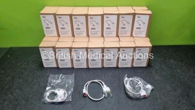 48 x Masimo RD M-LNC Adaptor Cables Ref 4090 (Unused In Box) *Stock Photo*