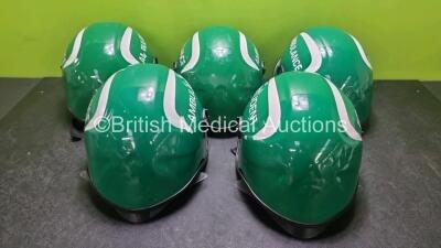 5 x Ambulance Safety Helmets